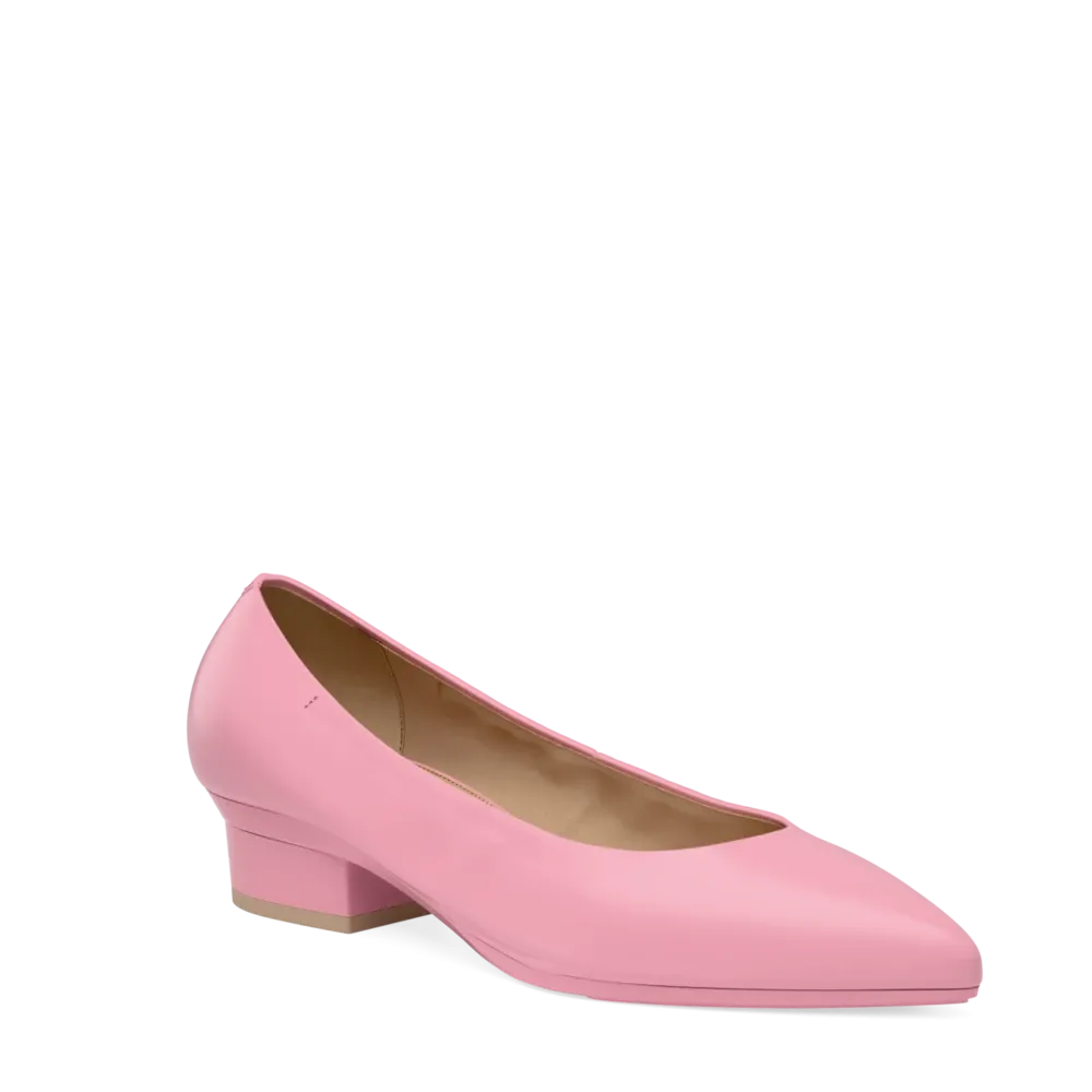 The Pump - Pink Leather