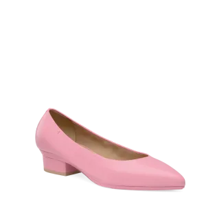 The Pump - Pink Leather