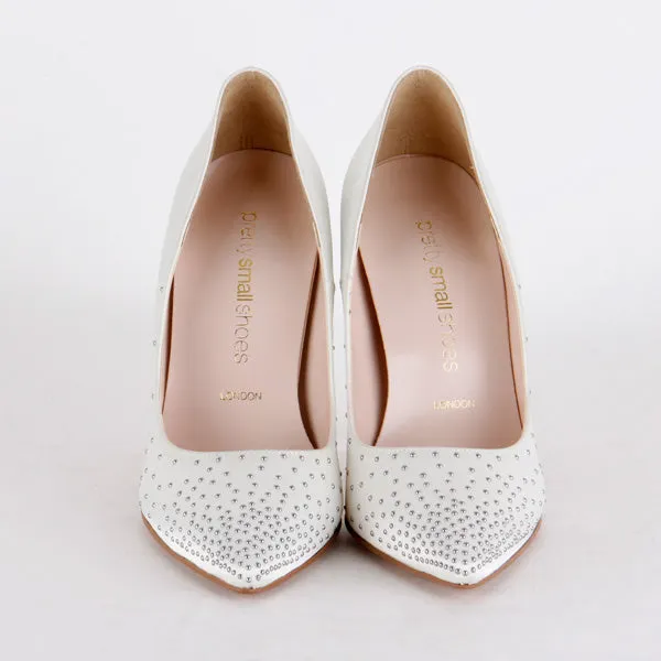 *UK size 1 - FLAIR - ivory, 8cm heels