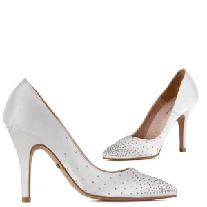 *UK size 1 - FLAIR - ivory, 8cm heels