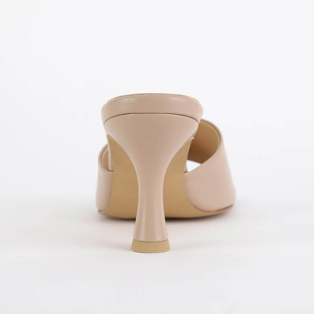 *UK size 2 - ESTOI - white, 6cm heels