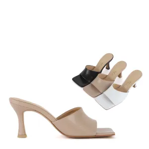 *UK size 2 - ESTOI - white, 6cm heels