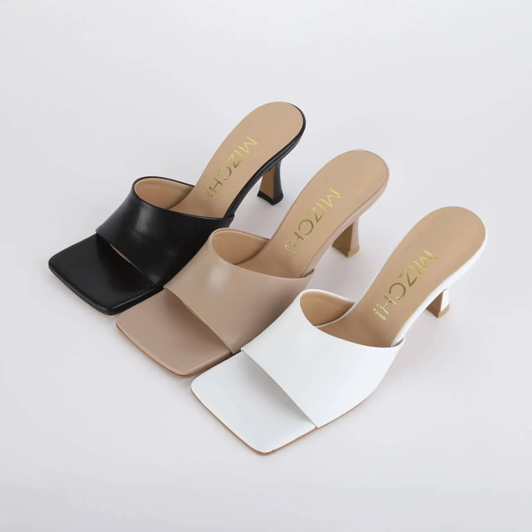 *UK size 2 - ESTOI - white, 6cm heels