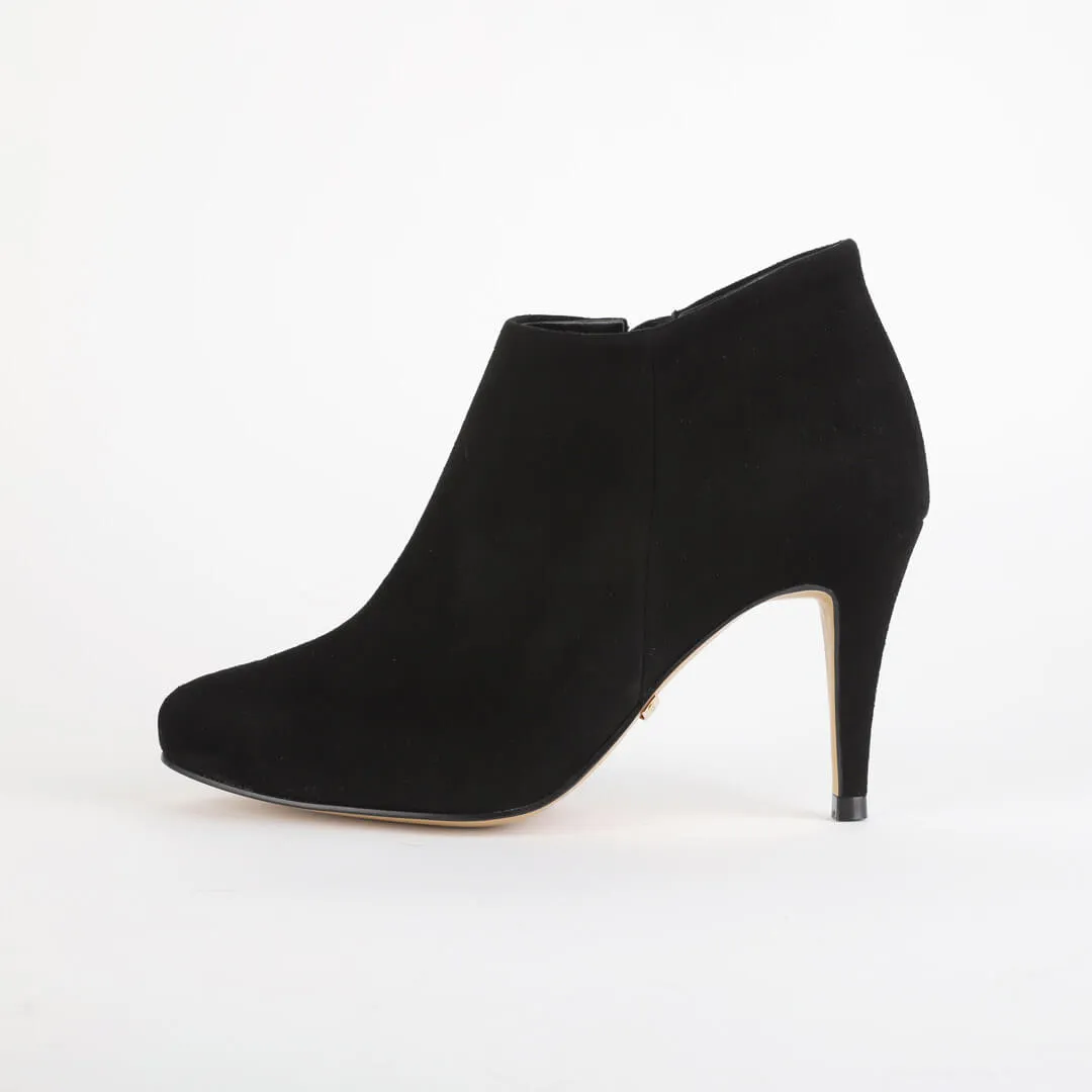 *UK size 2 - KANE - black suede, 8cm heels