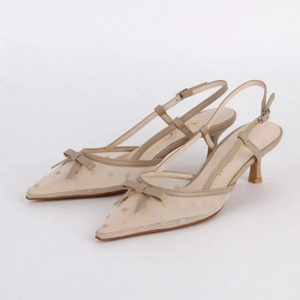 *UK size 2 - MELAINE - black, 5cm heels