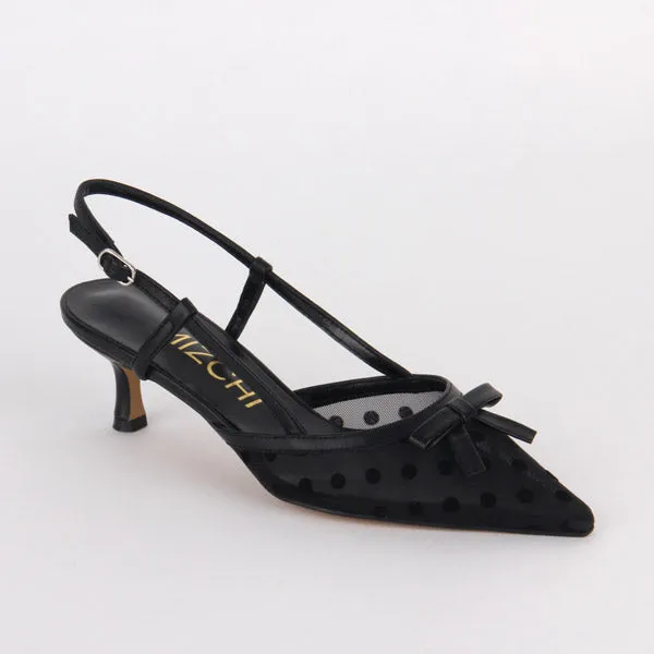 *UK size 2 - MELAINE - black, 5cm heels