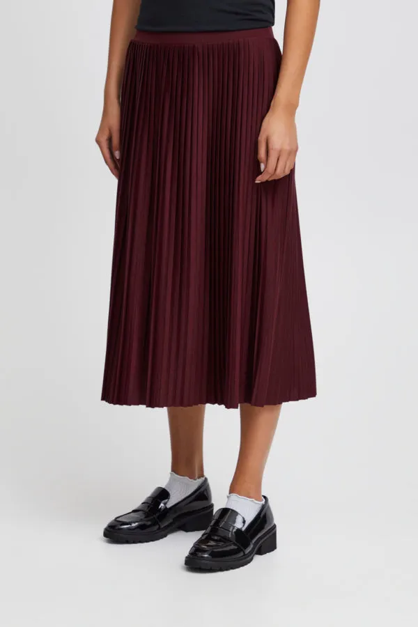 Wimsy Pleated Midi Skirt (Port Royal)